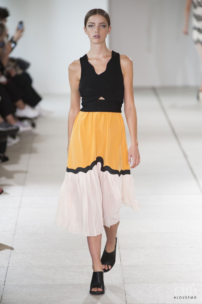 Mari Nylander featured in  the Issa fashion show for Spring/Summer 2015