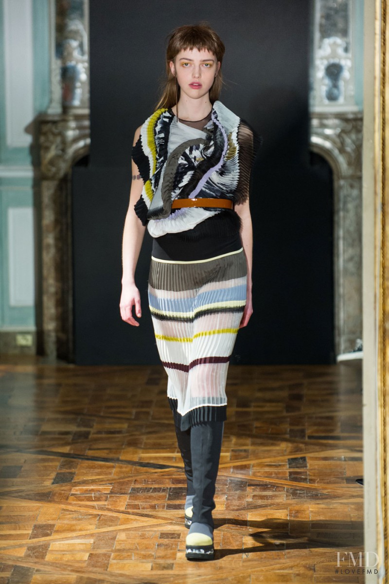 Mari Nylander featured in  the Anne Sofie Madsen fashion show for Autumn/Winter 2015