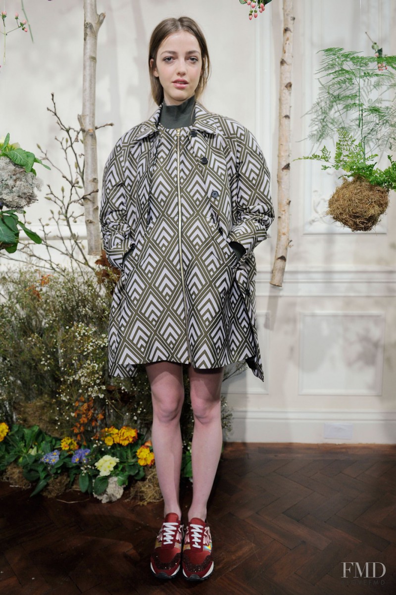 Mari Nylander featured in  the Markus Lupfer fashion show for Autumn/Winter 2015