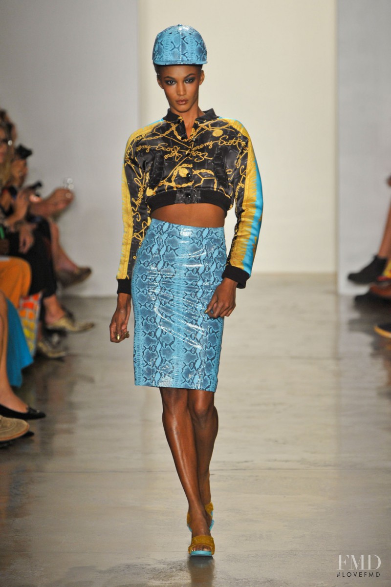 Sessilee Lopez featured in  the Jeremy Scott fashion show for Spring/Summer 2013
