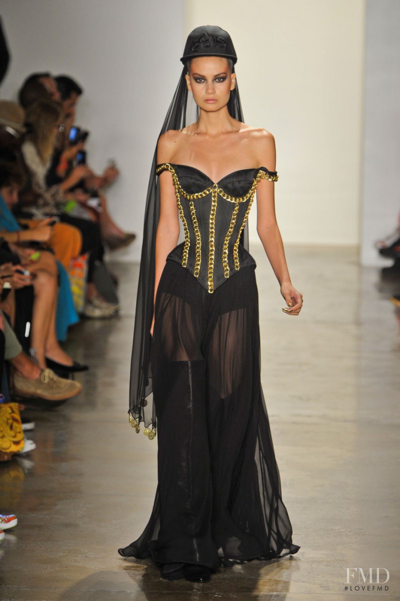 Monika McCarrick featured in  the Jeremy Scott fashion show for Spring/Summer 2013
