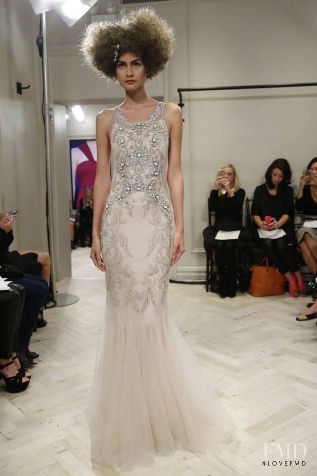 Monika McCarrick featured in  the Badgley Mischka Bride fashion show for Autumn/Winter 2014