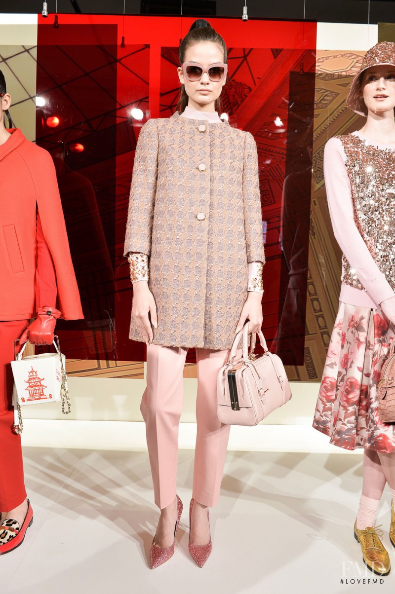 Monika McCarrick featured in  the Kate Spade New York fashion show for Autumn/Winter 2014