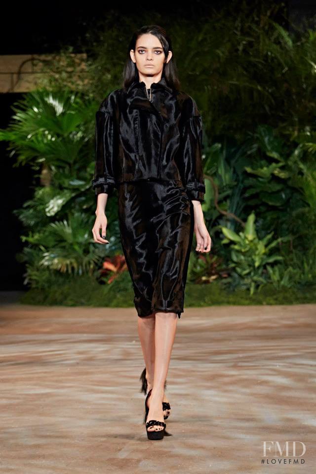 Wanessa Milhomem featured in  the Christian Siriano fashion show for Autumn/Winter 2015