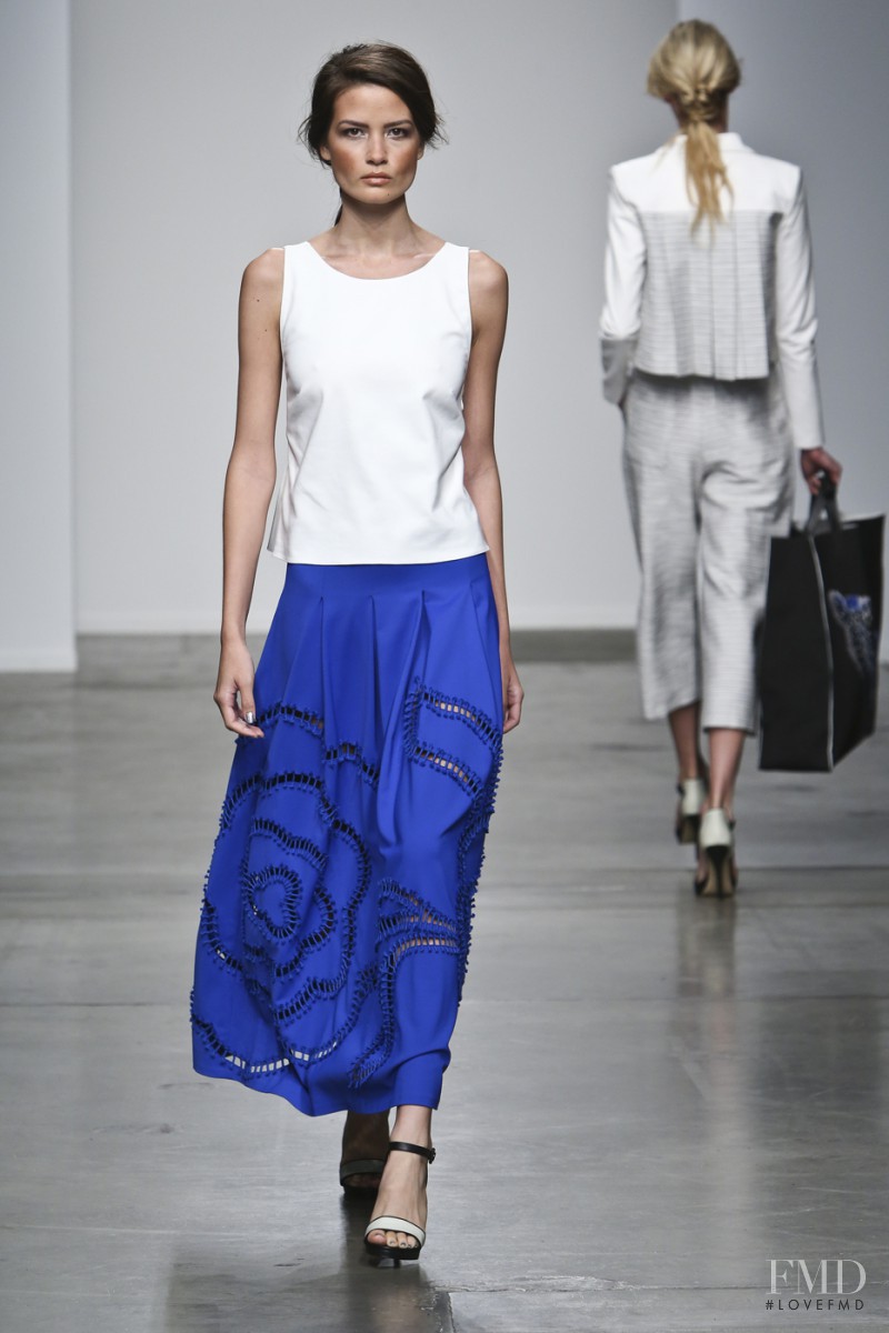 Monika McCarrick featured in  the Sachin & Babi fashion show for Spring/Summer 2014