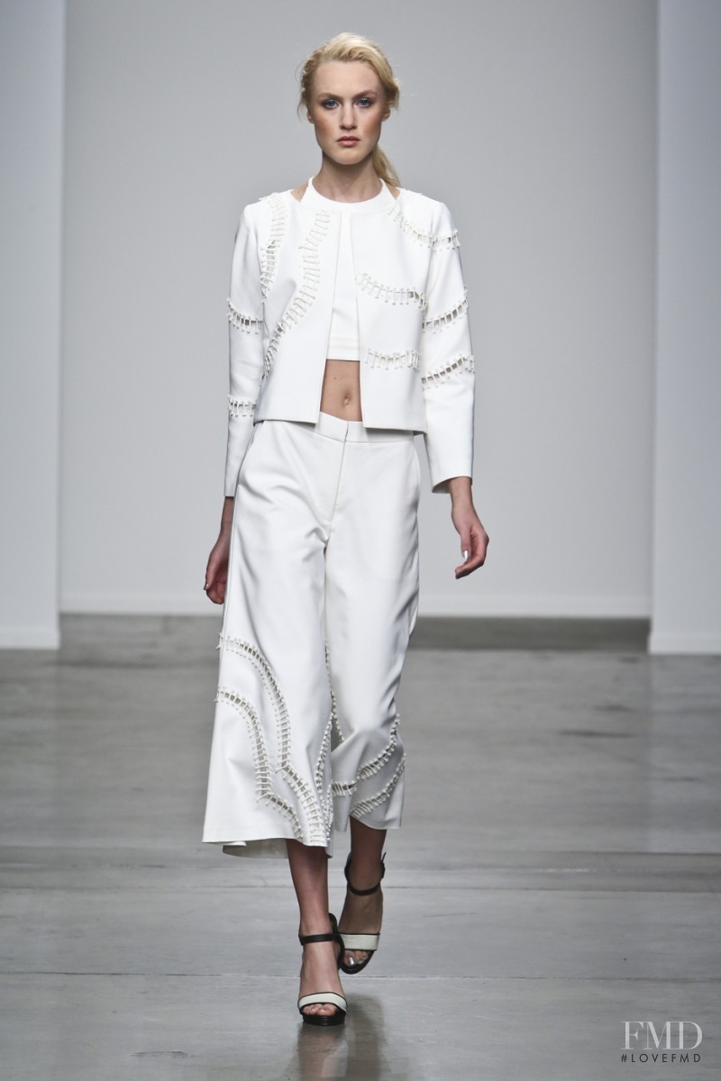 Caroline Mathis featured in  the Sachin & Babi fashion show for Spring/Summer 2014