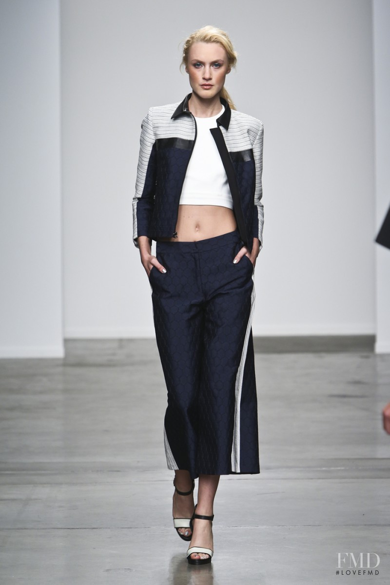 Caroline Mathis featured in  the Sachin & Babi fashion show for Spring/Summer 2014