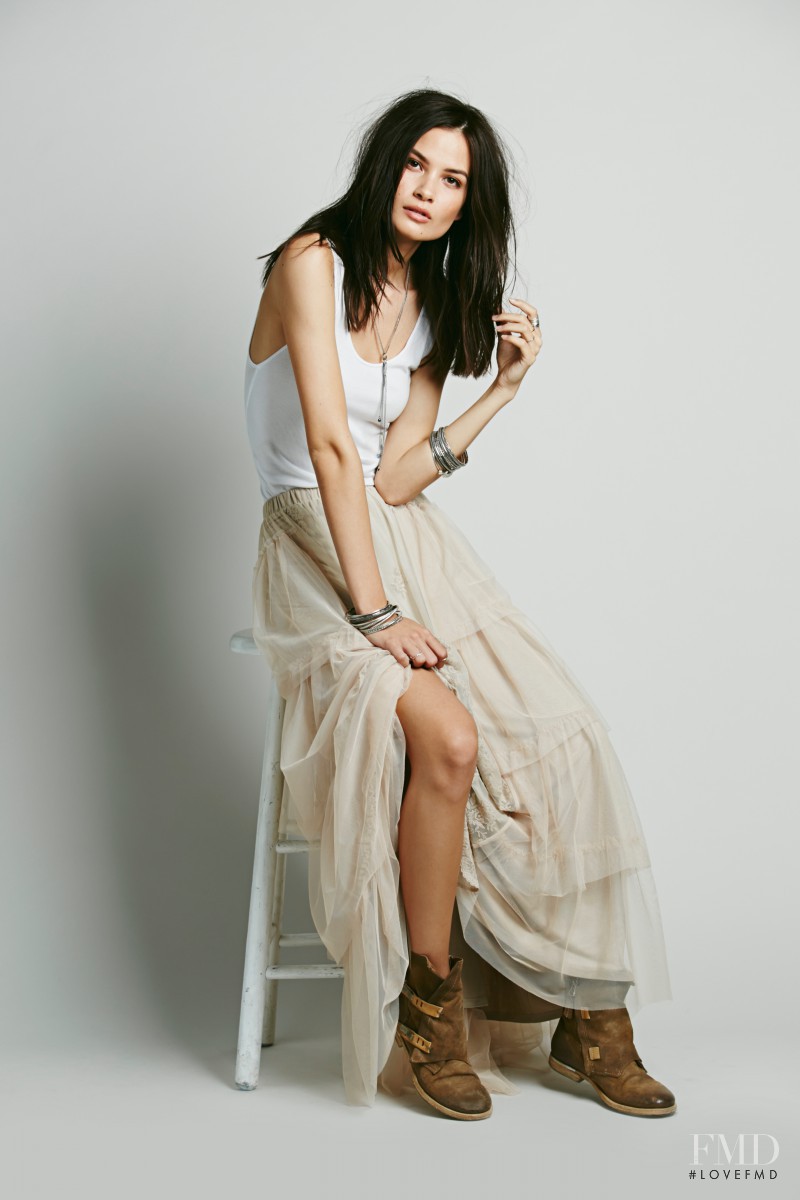 Monika McCarrick featured in  the Free People catalogue for Pre-Fall 2014