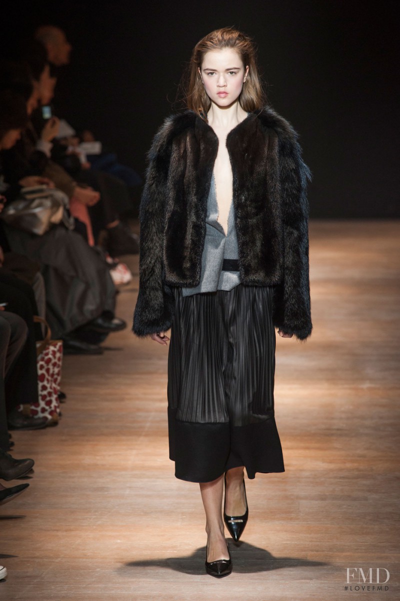 Maya Derzhevitskaya featured in  the Sharon Wauchob fashion show for Autumn/Winter 2013