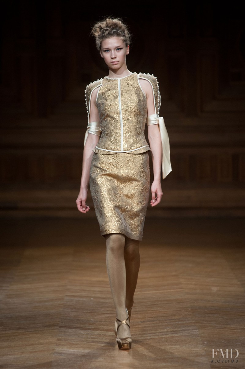 Marina Korotkova featured in  the Oscar Carvallo fashion show for Autumn/Winter 2013