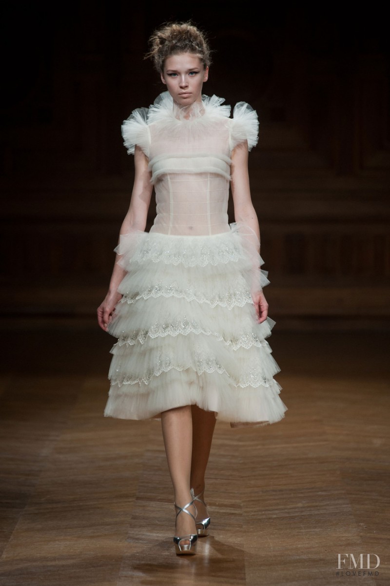 Marina Korotkova featured in  the Oscar Carvallo fashion show for Autumn/Winter 2013