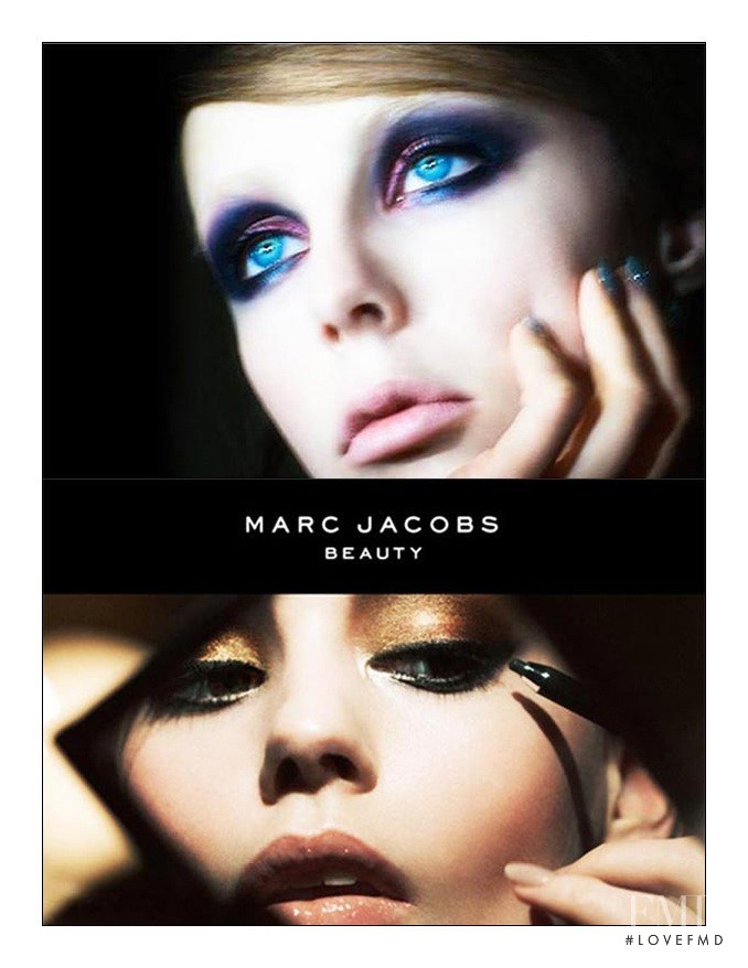 Edie Campbell featured in  the Marc Jacobs Beauty advertisement for Autumn/Winter 2013