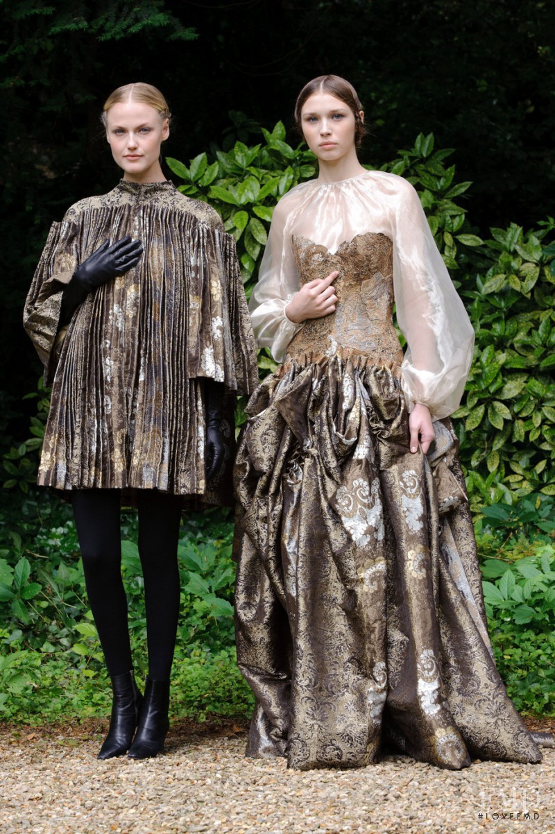 Marina Korotkova featured in  the Franck Sorbier fashion show for Autumn/Winter 2013