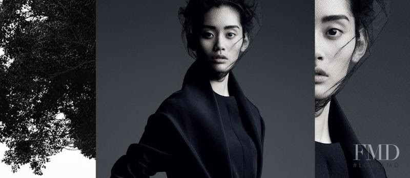 Ming Xi featured in  the Lane Crawford advertisement for Autumn/Winter 2013