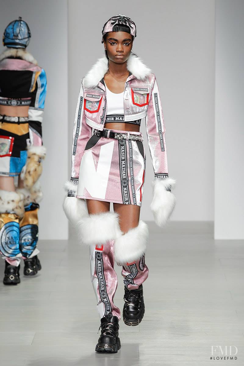 Kayla Clarke featured in  the Nasir Mazhar fashion show for Autumn/Winter 2014