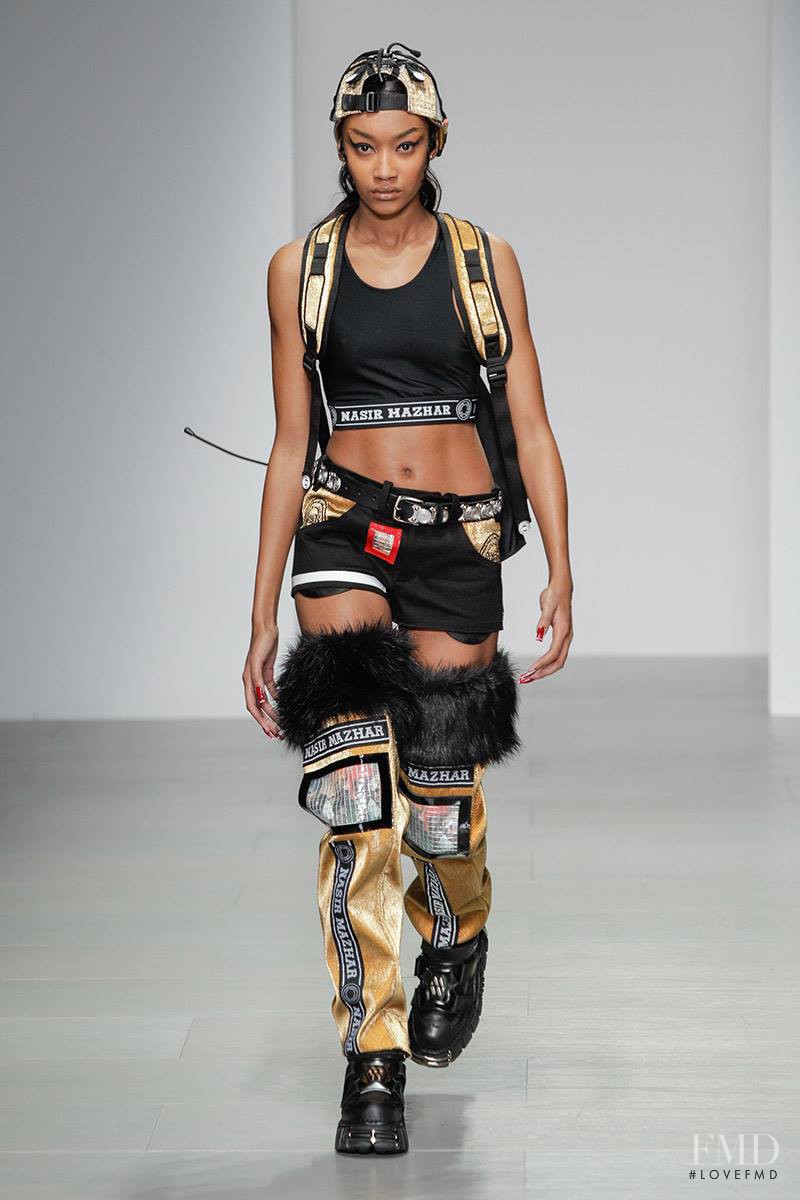 Cheyenne Maya Carty featured in  the Nasir Mazhar fashion show for Autumn/Winter 2014