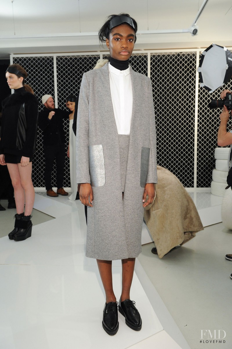 Kayla Clarke featured in  the Zoe Jordan fashion show for Autumn/Winter 2014