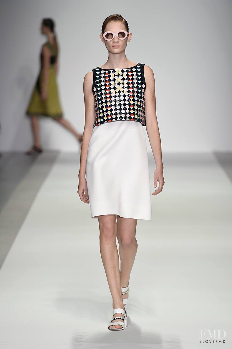 Kristin Zakala featured in  the Holly Fulton fashion show for Spring/Summer 2015