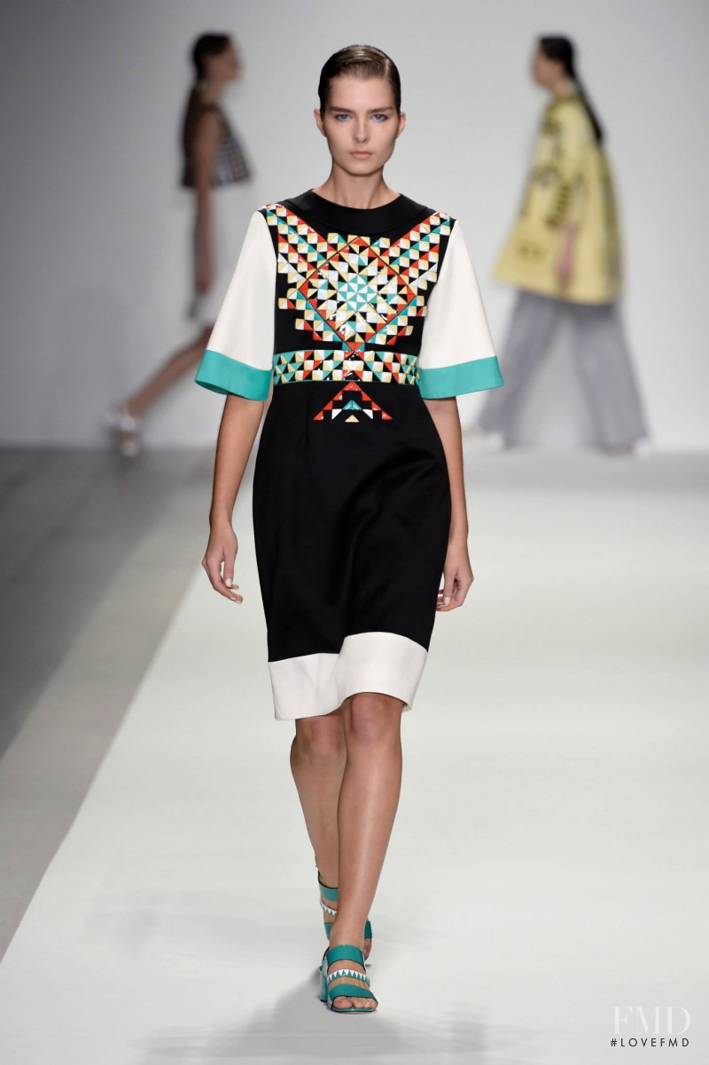 Gaby Loader featured in  the Holly Fulton fashion show for Spring/Summer 2015