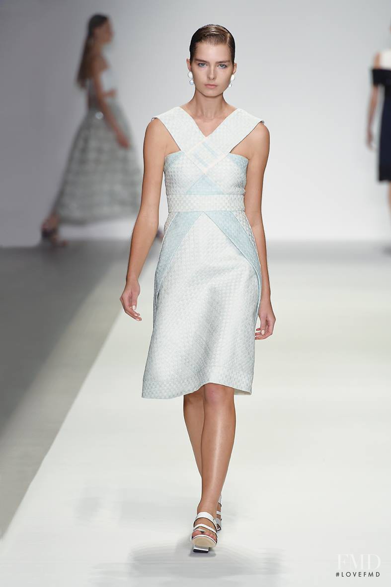 Gaby Loader featured in  the Holly Fulton fashion show for Spring/Summer 2015