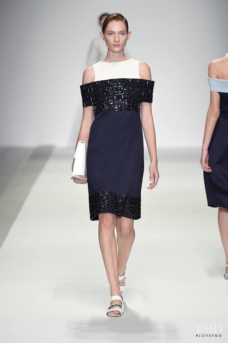 Kristin Zakala featured in  the Holly Fulton fashion show for Spring/Summer 2015