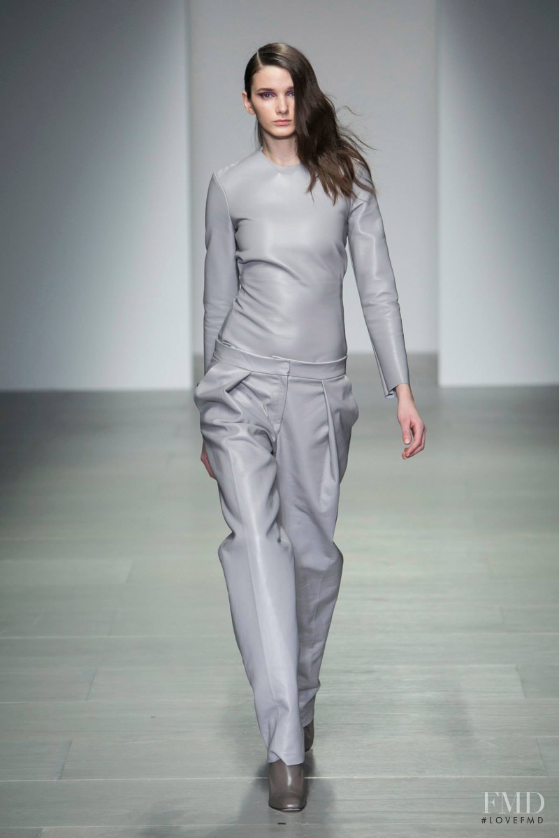 Mara Jankovic featured in  the Lucas Nascimento fashion show for Autumn/Winter 2014