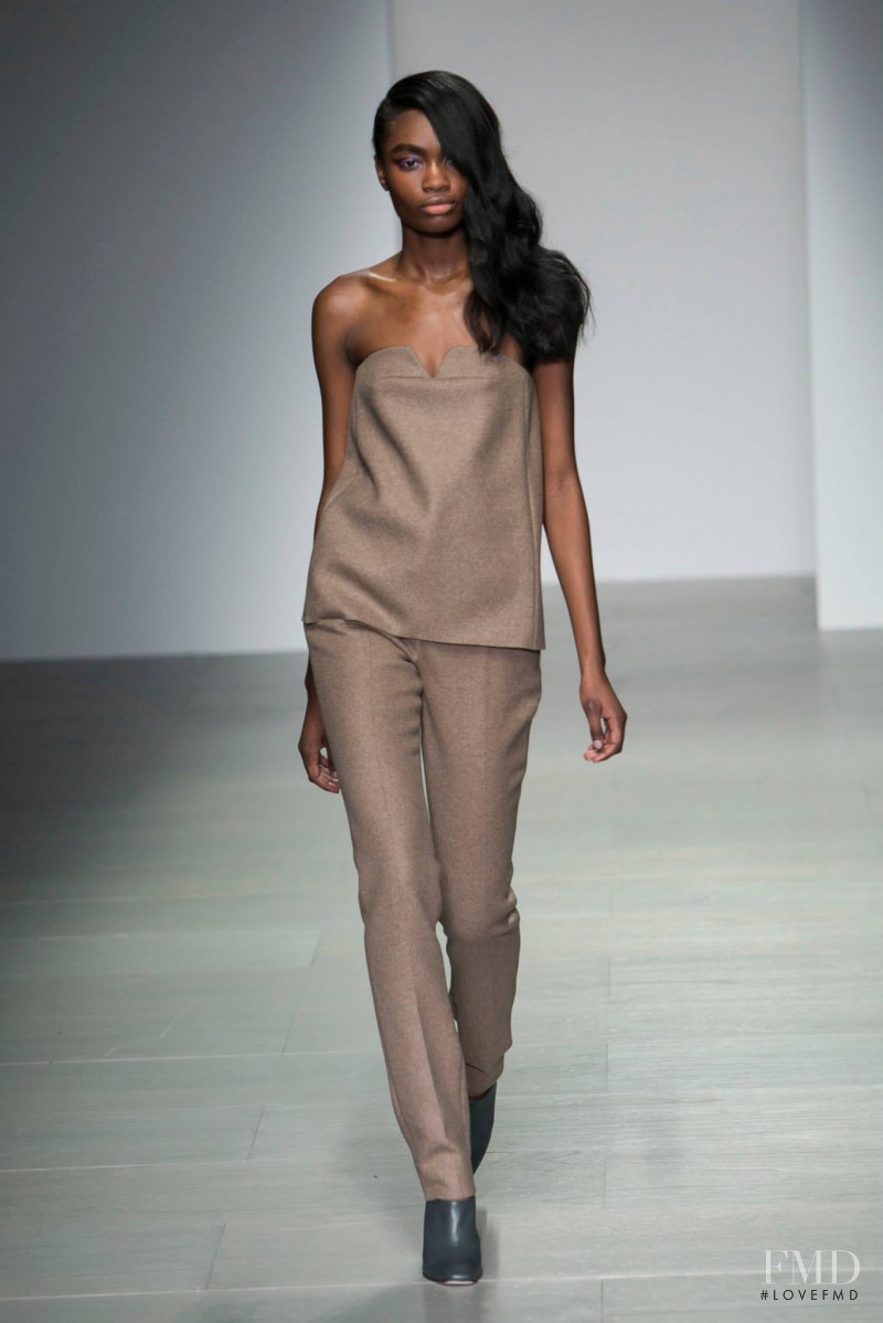 Kayla Clarke featured in  the Lucas Nascimento fashion show for Autumn/Winter 2014