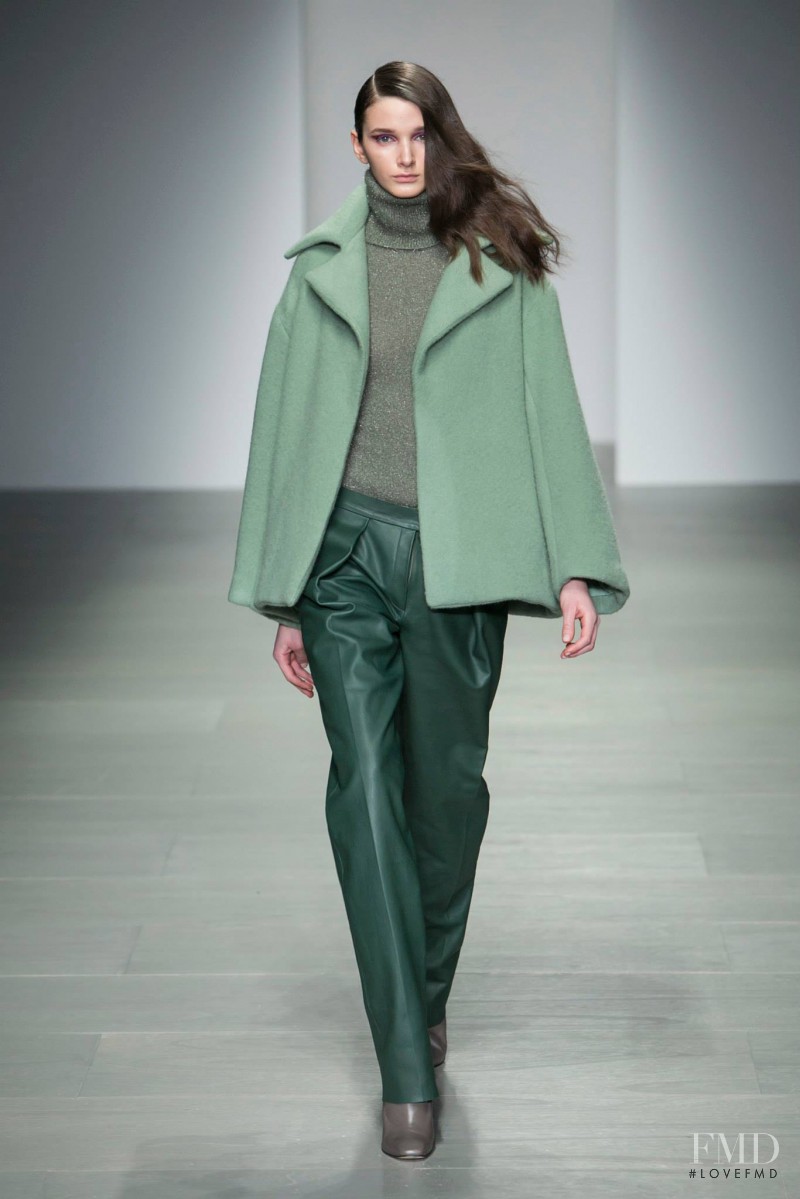 Mara Jankovic featured in  the Lucas Nascimento fashion show for Autumn/Winter 2014