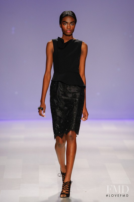 Kayla Clarke featured in  the David Dixon fashion show for Spring/Summer 2014