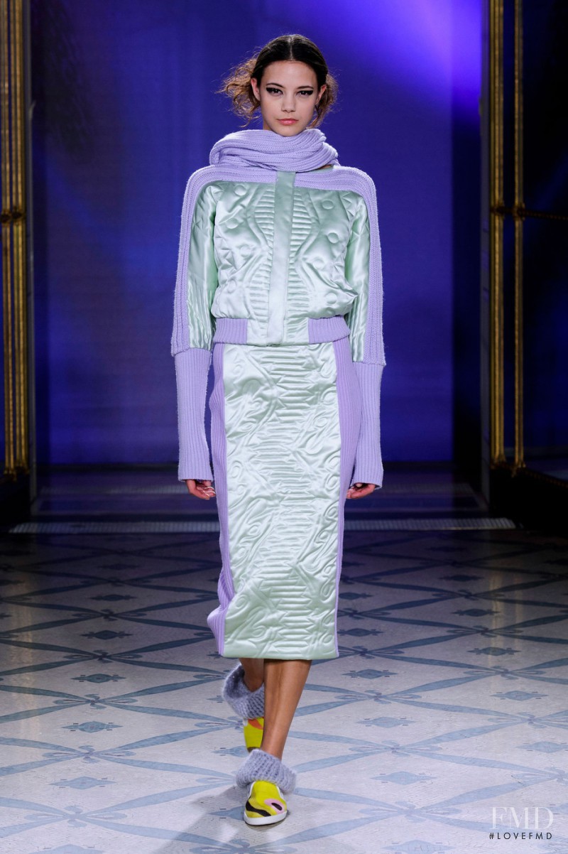 Anja Leuenberger featured in  the Junko Shimada fashion show for Autumn/Winter 2014