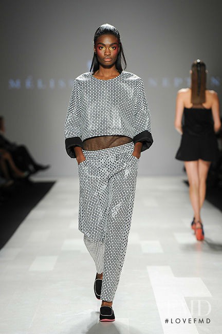 Kayla Clarke featured in  the Melissa Nepton fashion show for Spring/Summer 2014