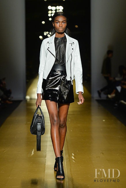 Kayla Clarke featured in  the Mackage fashion show for Spring/Summer 2014