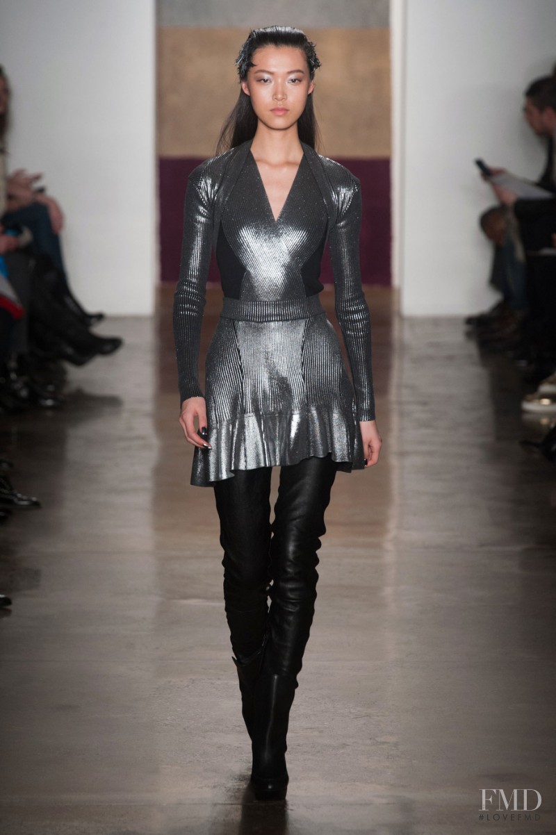 Tian Yi featured in  the Ohne Titel fashion show for Autumn/Winter 2014