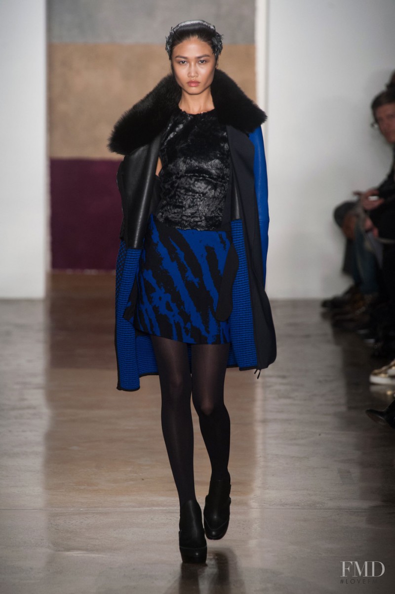 Yulia Saparniiazova featured in  the Ohne Titel fashion show for Autumn/Winter 2014