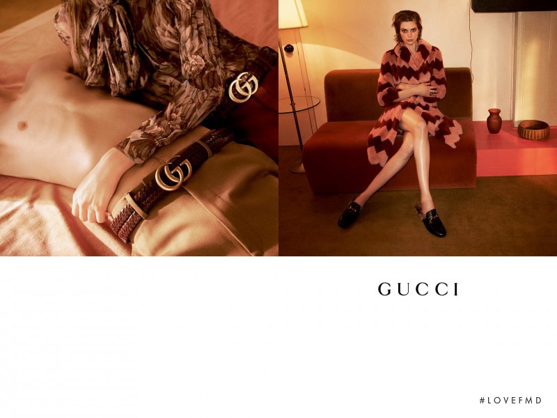 Antonia Wilson featured in  the Gucci advertisement for Autumn/Winter 2015