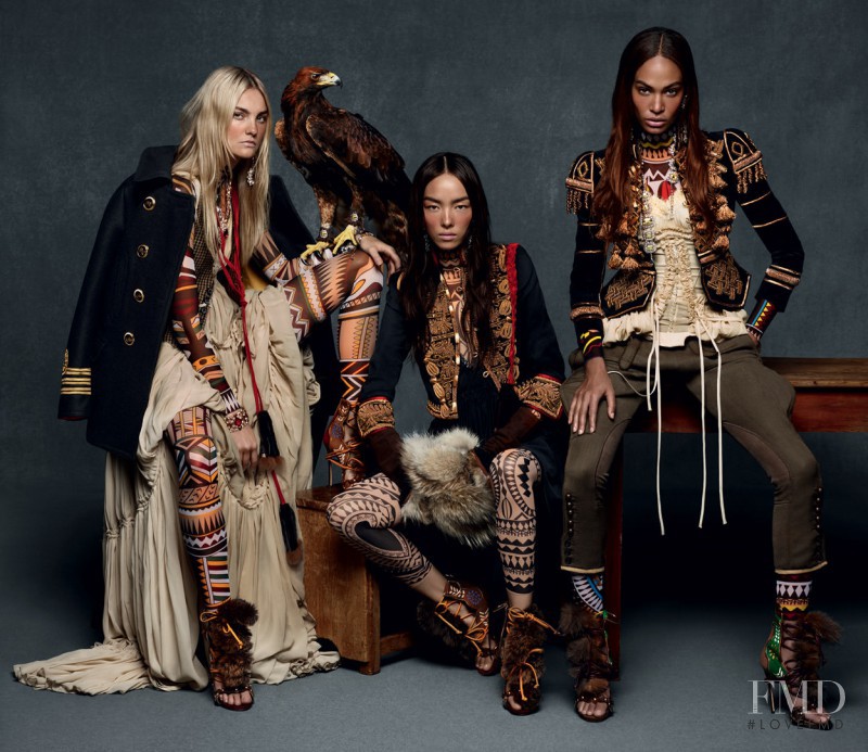 Caroline Trentini featured in  the DSquared2 advertisement for Autumn/Winter 2015