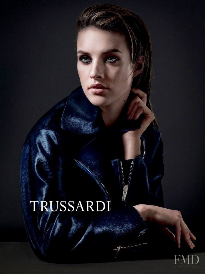 Julia Frauche featured in  the Trussardi advertisement for Autumn/Winter 2013