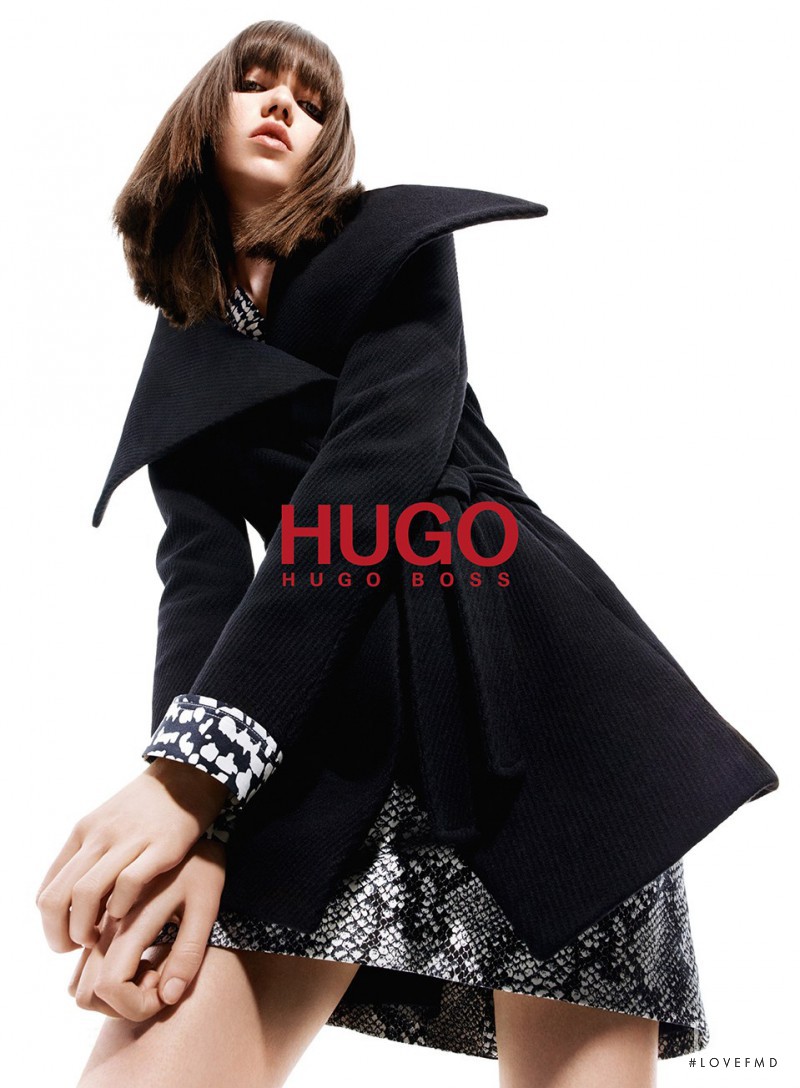 Grace Hartzel featured in  the HUGO advertisement for Autumn/Winter 2015