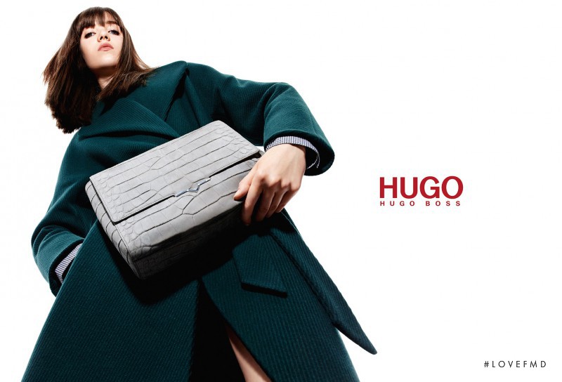Grace Hartzel featured in  the HUGO advertisement for Autumn/Winter 2015