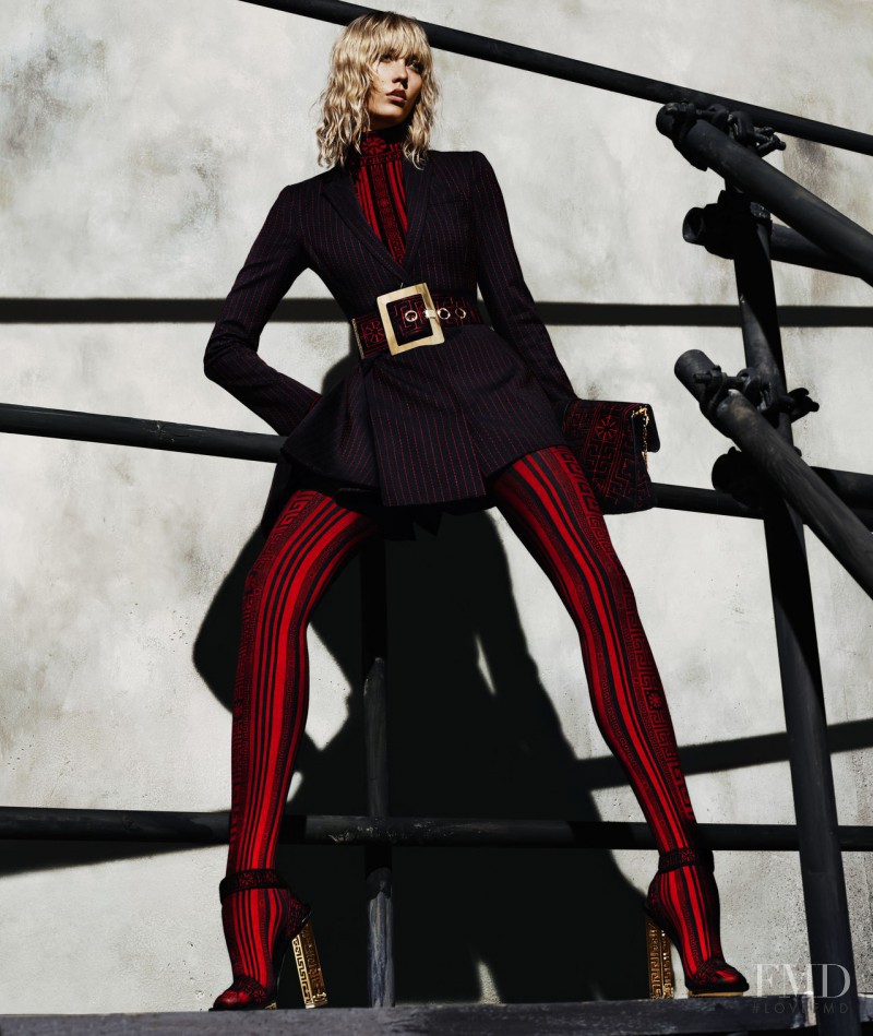 Karlie Kloss featured in  the Versace advertisement for Autumn/Winter 2015
