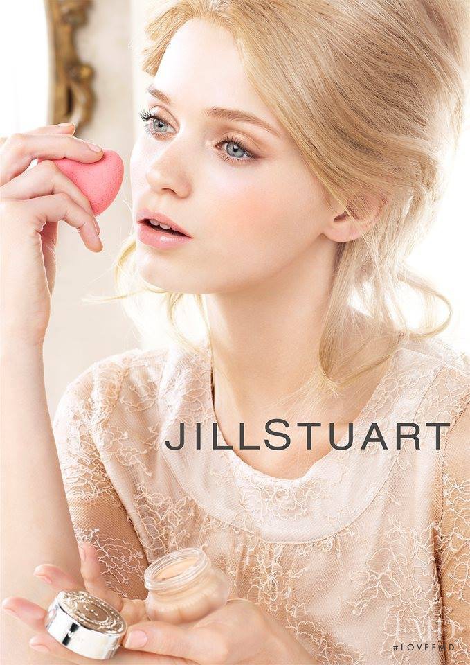 Abbey Lee Kershaw featured in  the Jill Stuart Beauty advertisement for Autumn/Winter 2013