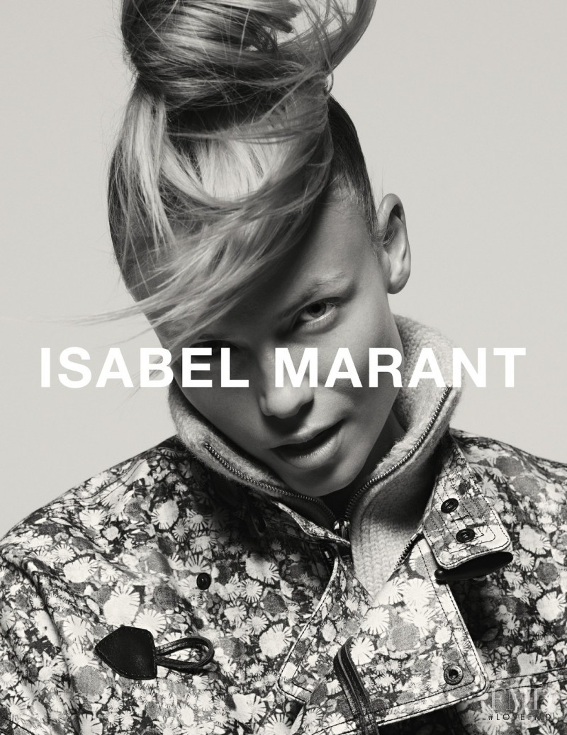 Natasha Poly featured in  the Isabel Marant advertisement for Autumn/Winter 2015