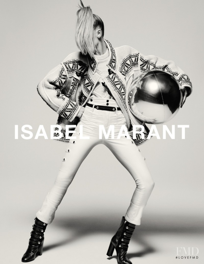 Natasha Poly featured in  the Isabel Marant advertisement for Autumn/Winter 2015