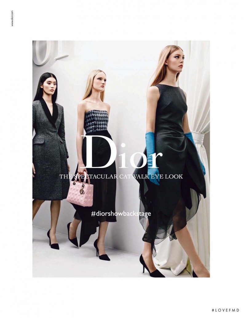 Ming Xi featured in  the Dior Beauty advertisement for Autumn/Winter 2015