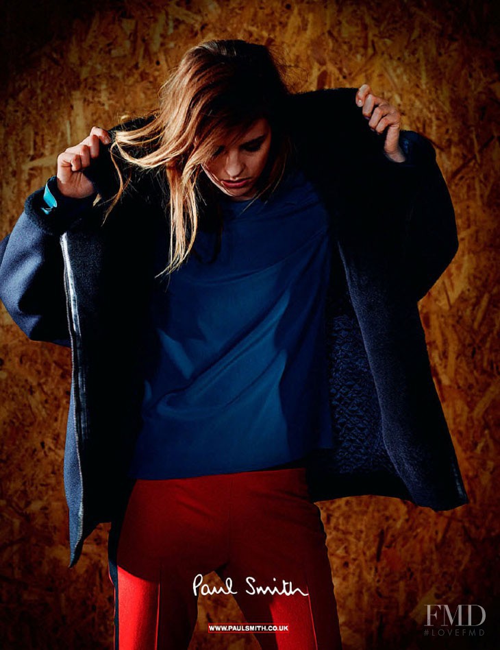 Julia Frauche featured in  the Paul Smith advertisement for Autumn/Winter 2013