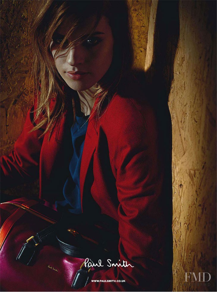 Julia Frauche featured in  the Paul Smith advertisement for Autumn/Winter 2013