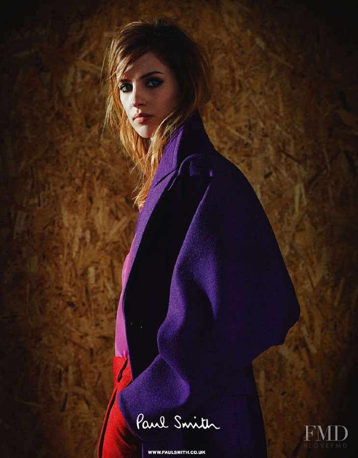 Julia Frauche featured in  the Paul Smith advertisement for Autumn/Winter 2013