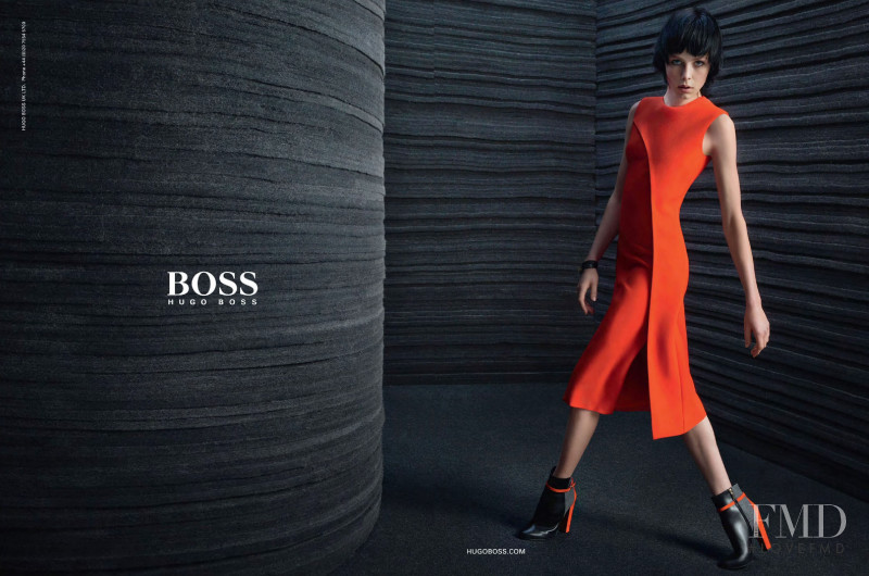 Edie Campbell featured in  the Boss by Hugo Boss advertisement for Autumn/Winter 2015