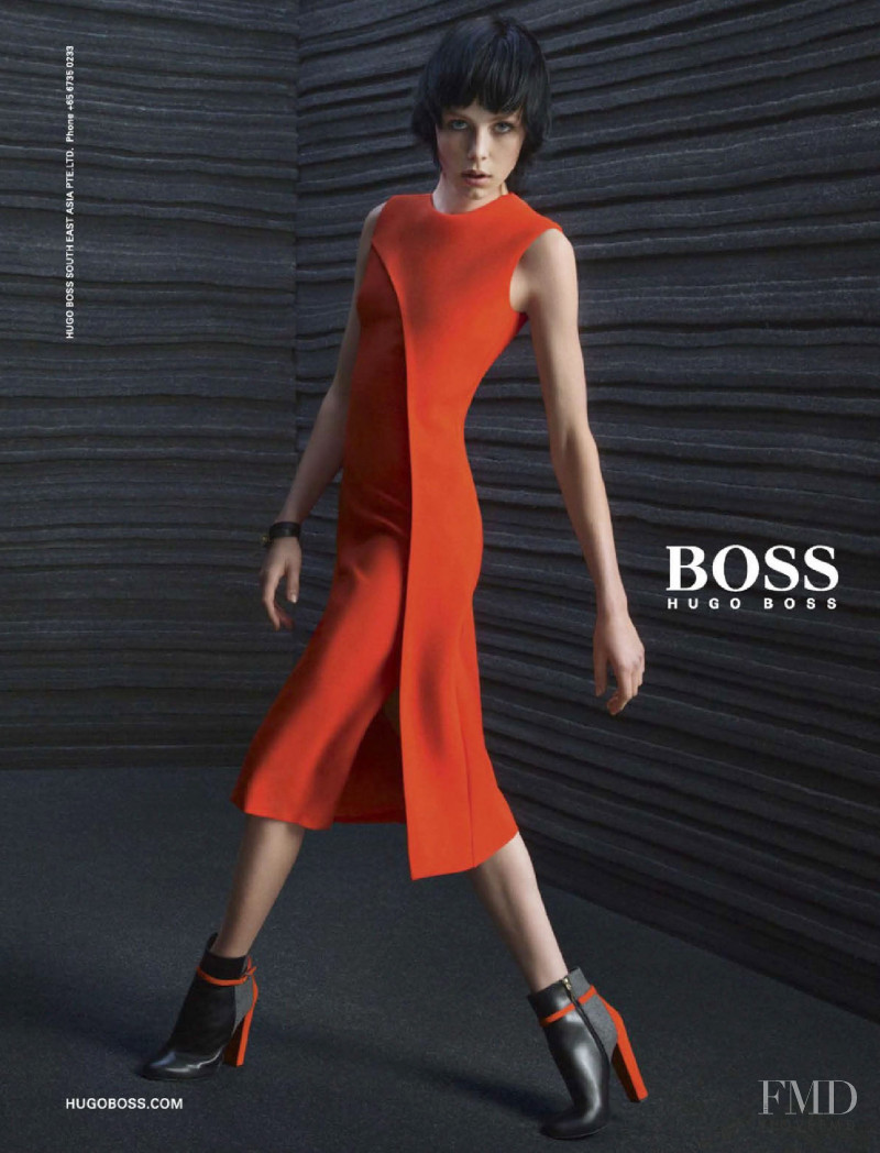 Edie Campbell featured in  the Boss by Hugo Boss advertisement for Autumn/Winter 2015