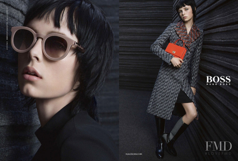 Edie Campbell featured in  the Boss by Hugo Boss advertisement for Autumn/Winter 2015